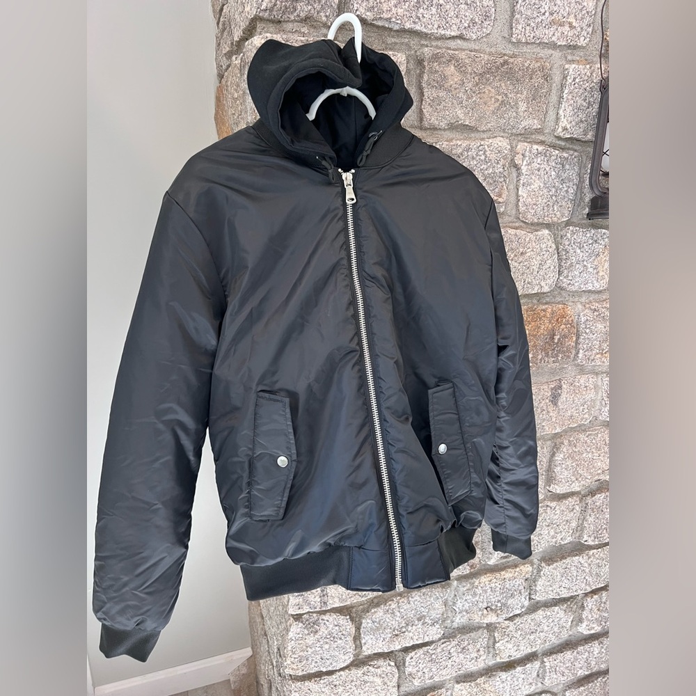 LDN Brave Soul Puffer Jacket - size M - Black